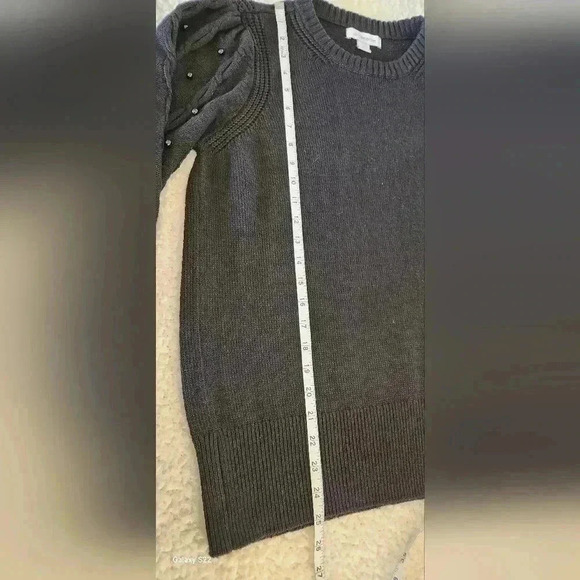 Liz Claiborne sweater with pearl details, L - Picture 6 of 9